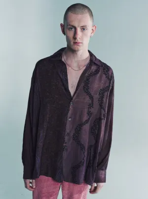 Antique Wallpaper Print Borrowed Shirt