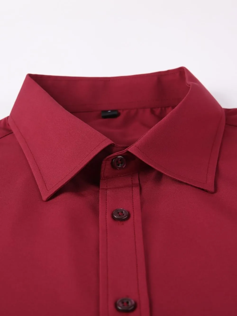 Dress Shirts for Men's Long Sleeve Button Down Shirt Slim Fit Business Formal Stretch Shirt
