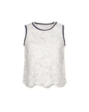 Ermanno Scervino Women Top Ivory 8 UK