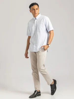 GALEN SHORT SLEEVE SHIRT LIGHT BLUE SQUARE