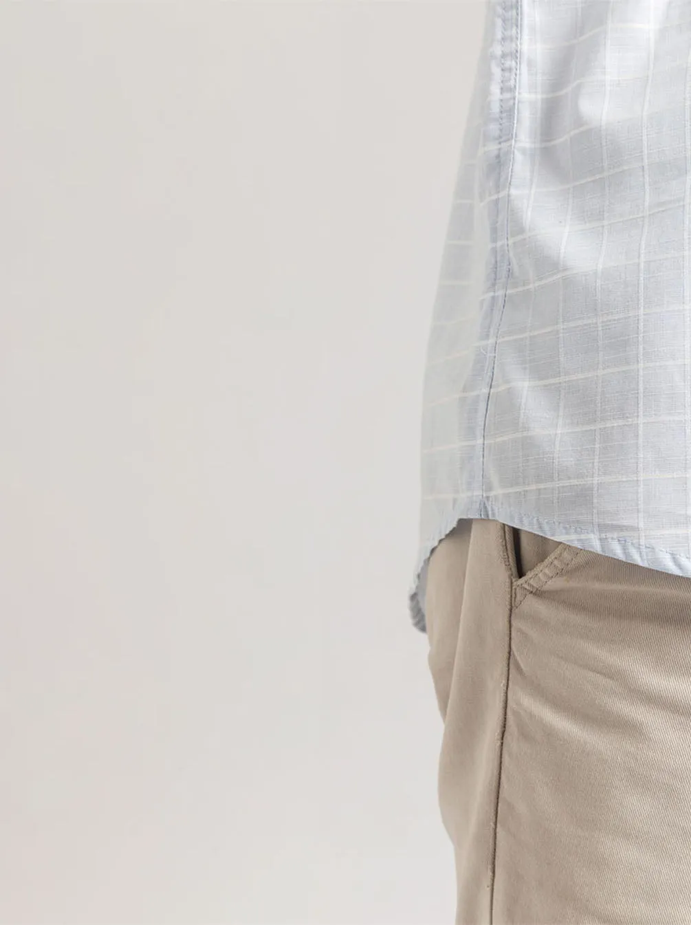 GALEN SHORT SLEEVE SHIRT LIGHT BLUE SQUARE