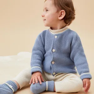Garter Stitch Knitted Cardigan