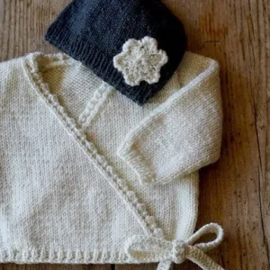 Sophia Wrap Cardi & Hat Knitting Pattern - 8Ply (BC73)