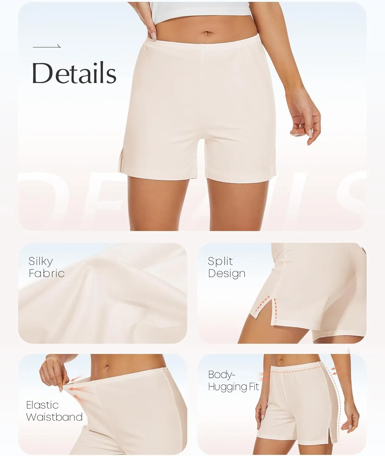 Subuteay Pettipants for Women Under Dress Side Slits Slip Shorts Loose Bloomers