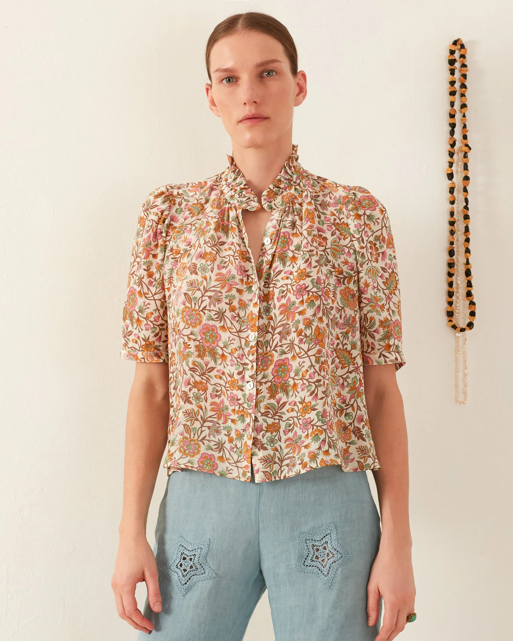 Winn Garden Party Silk Shirt