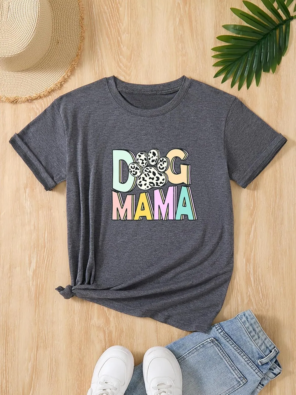 Women's Pet Lover Graphic T-Shirt Soft Casual Shirt for Pet Owners