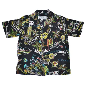 Wonderland (Boy's Shirt) - Black